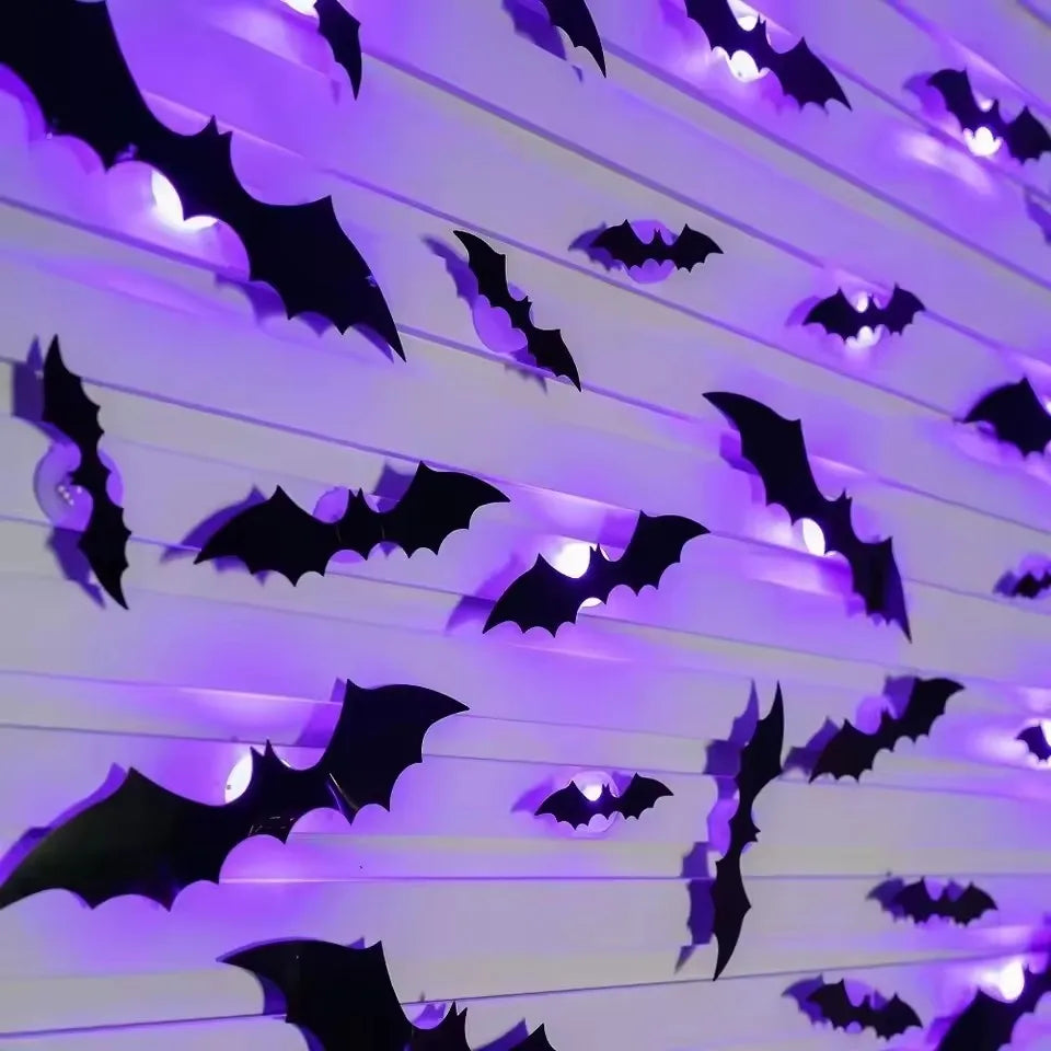 LED Night Light 3D Stereoscopic Bat Wall