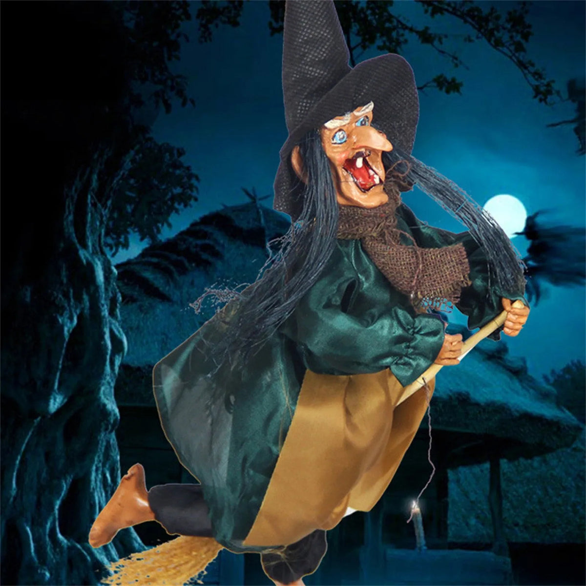 Hanging Broom  Spooky Electric