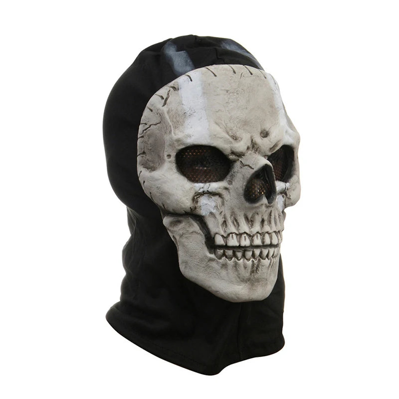 Halloween Horror Ghost Skull Latex Mask Games Unisex Character Headgear Helmet Cosplay Perform Dance Dress Up Masquerade Props