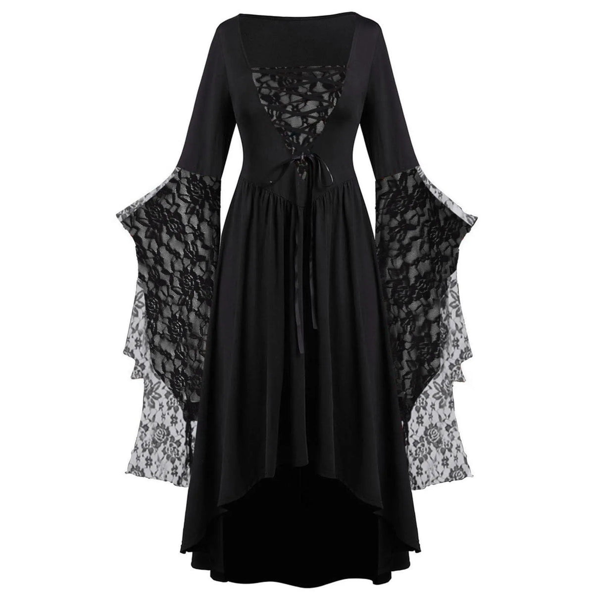 Women’s Plus-Size Gothic Lace Halloween Dress
