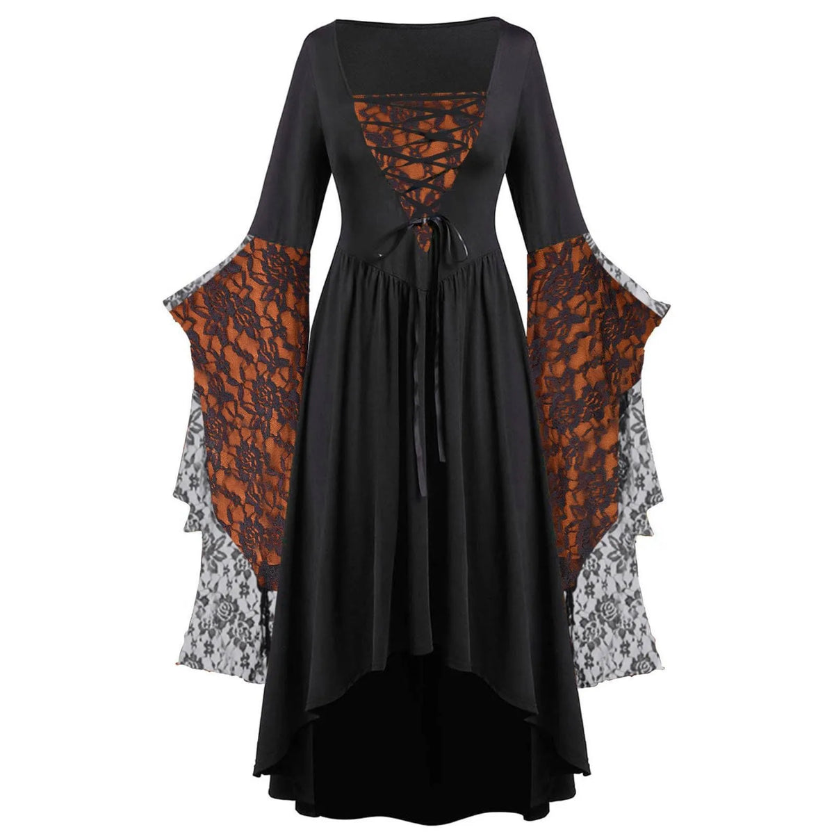 Women’s Plus-Size Gothic Lace Halloween Dress