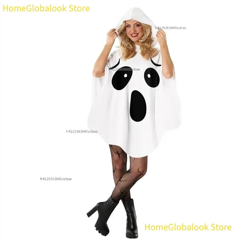 White Bat Witch Costume Set – Halloween Cosplay Outfit