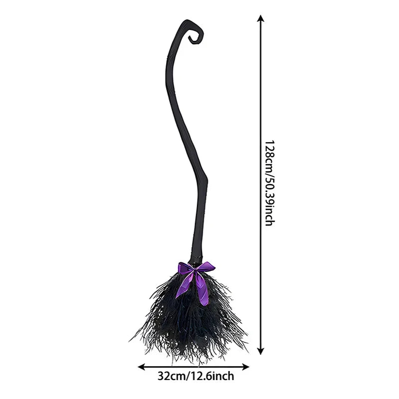 Magic Witch Broom Halloween Cosplay Prop