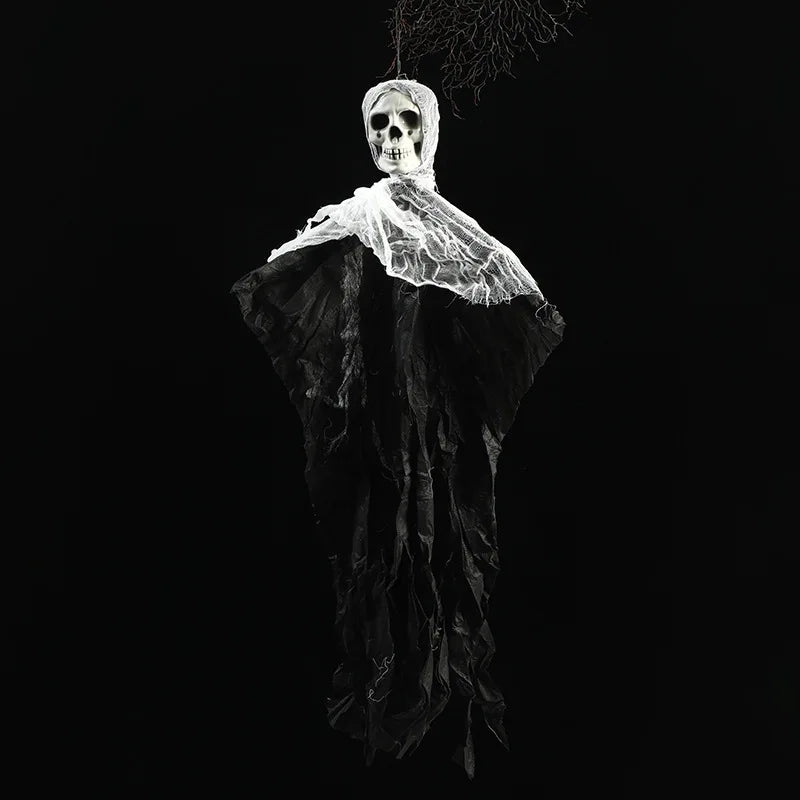 Hanging Skull Ghost Halloween Decoration