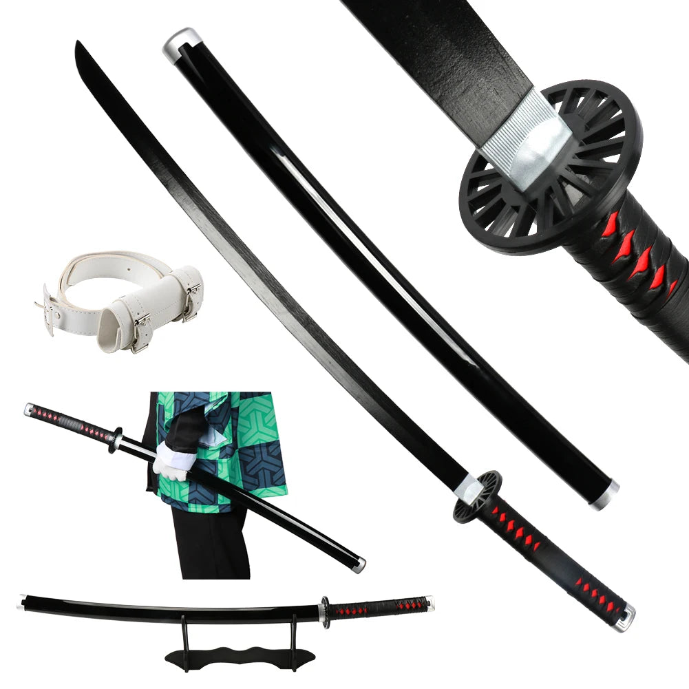 41-Inch Anime-Inspired Samurai Katana Cosplay Prop