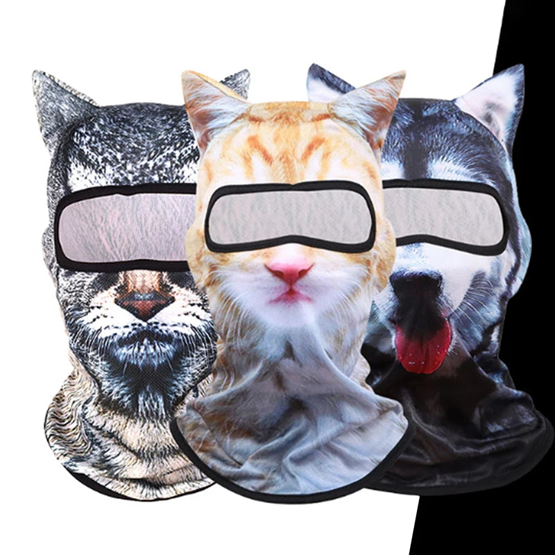 3D Cat Face Full-Coverage Balaclava