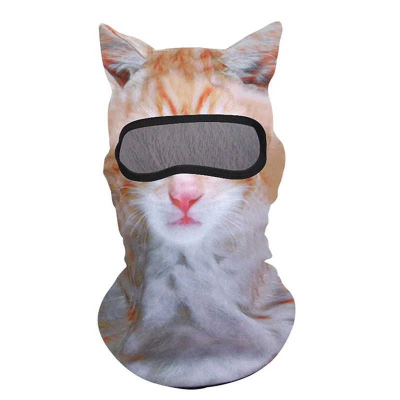 3D Cat Face Full-Coverage Balaclava