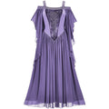 Medieval Batwing Sleeve Embroidered Cosplay Dress